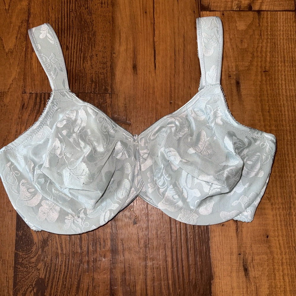 NWOT Wacoal Awareness Full Figure Underwire Seamless Bra 85567 Light Blue 34DD - Picture 4 of 13
